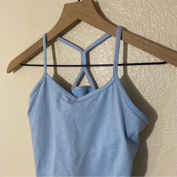 Athleta Girl Stratford Blue All Day Softluxe Longline Bra Size L/12 - Picture 2 of 7
